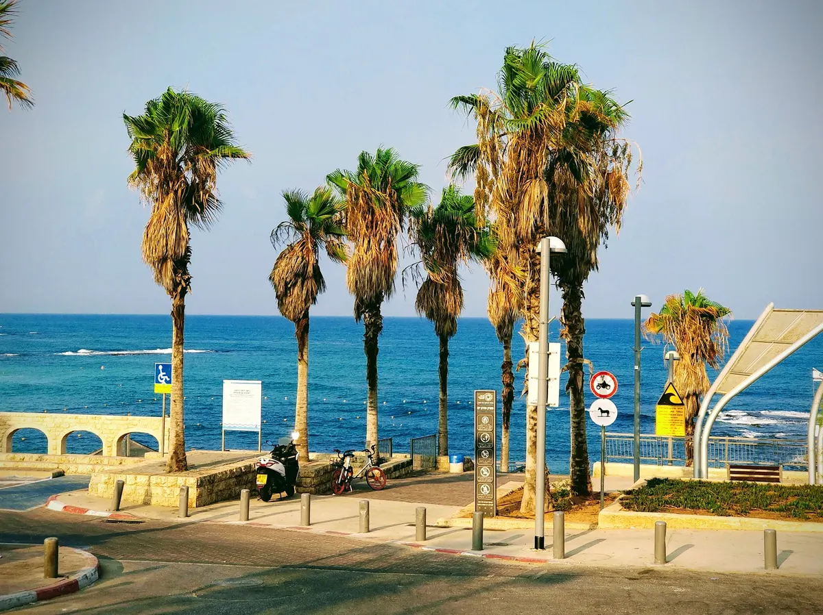 Plage de Giv'at 'Aliyah à Yaffo: un point café de saison froide - 2