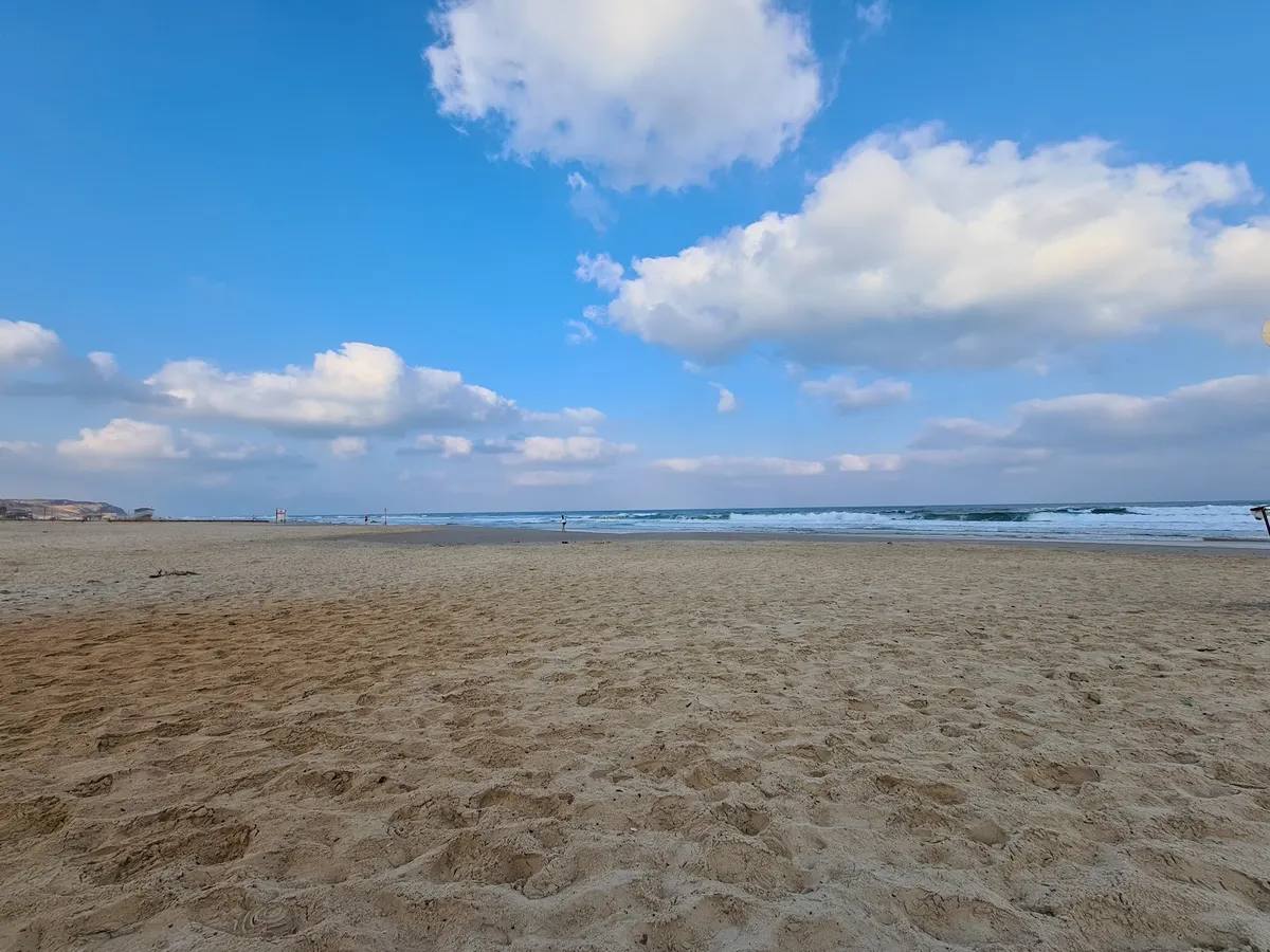 La plage de Poleg