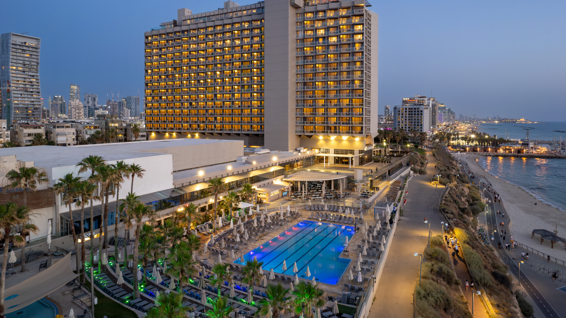 Hotel Hilton Tel Aviv Plage de Tel Aviv - Luxe 4.5/5 etoiles - Vue 1
